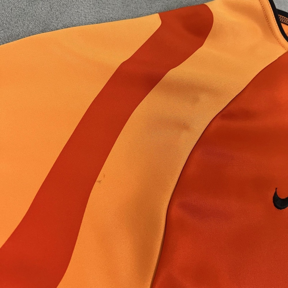 Vintage Nike Shirt Mens XL Orange Long Sleeve Soccer Goalkeeper Jersey Y2K - Picture 9 of 9